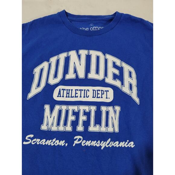 Dunder Mifflin Athletic Dept. Blue Size Large L - Picture 2 of 5